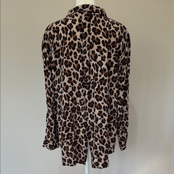 Alexander Jordan Leopard Print Women's Top Size 1X Women’s - Picture 2 of 3